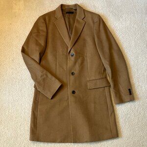 Uniqlo camel wool/cashmere blend overcoat